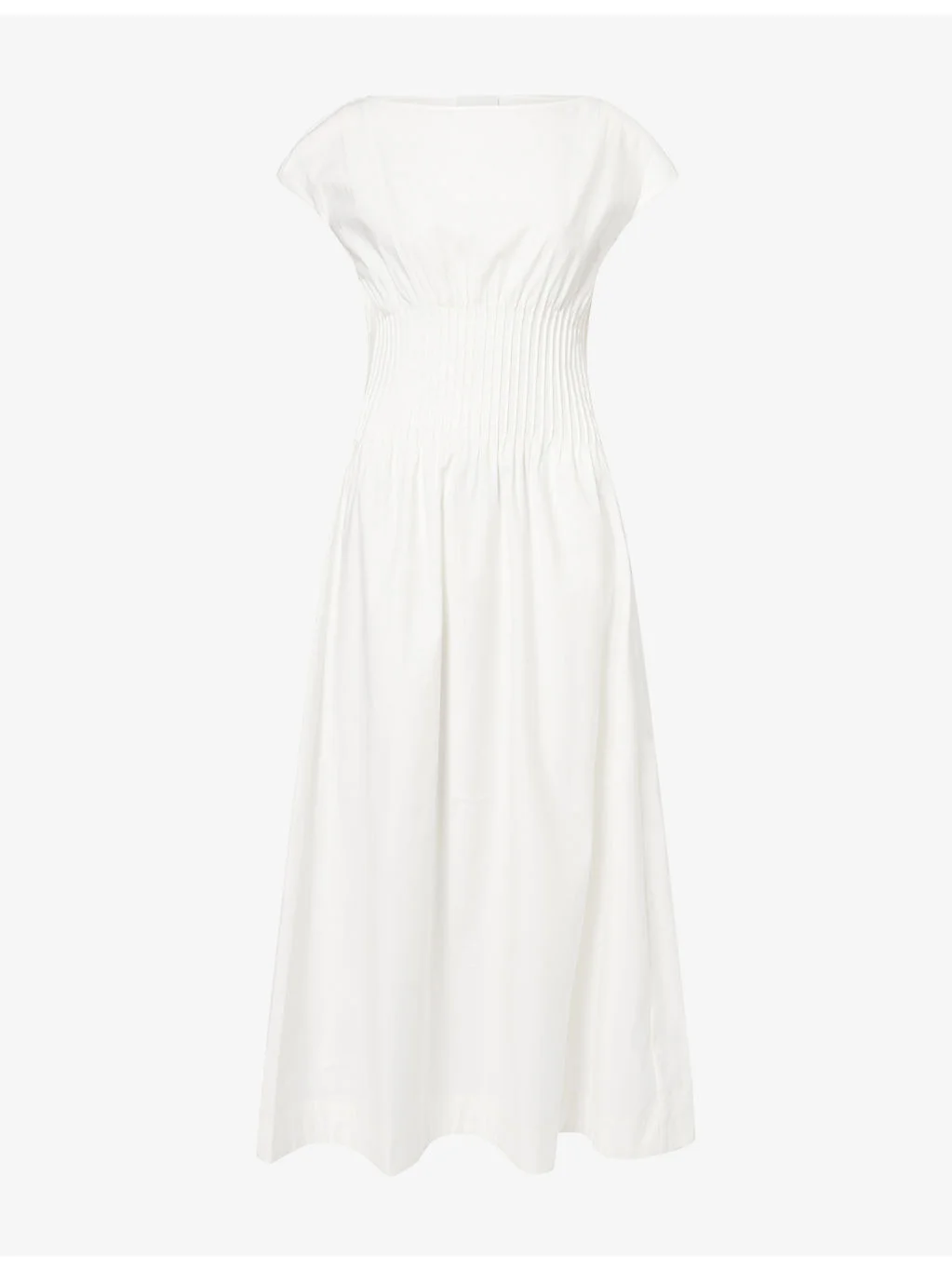 Aintana Cinched-Waist Cotton-Blend Midi Dress - 1