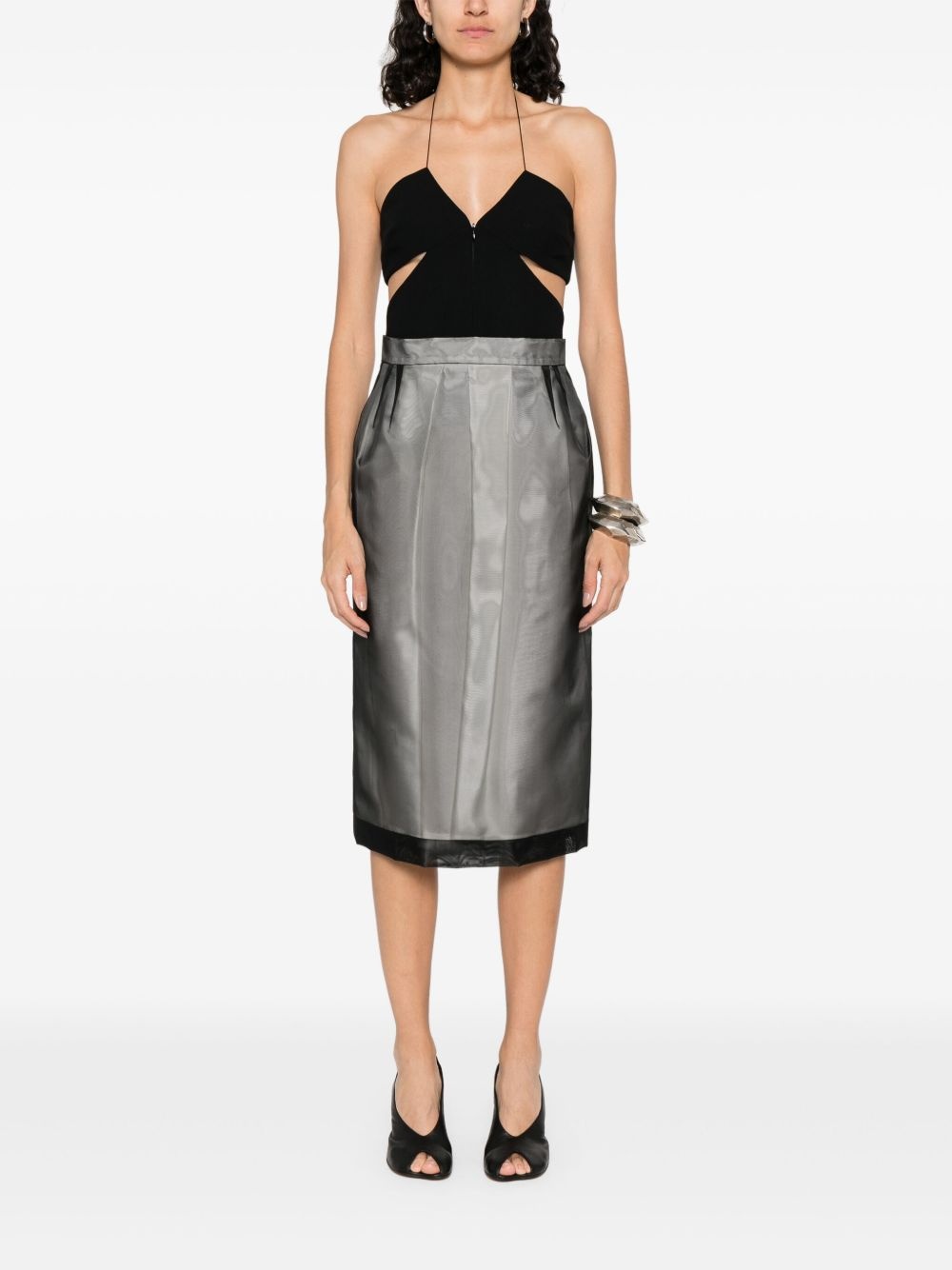 silk midi skirt - 2