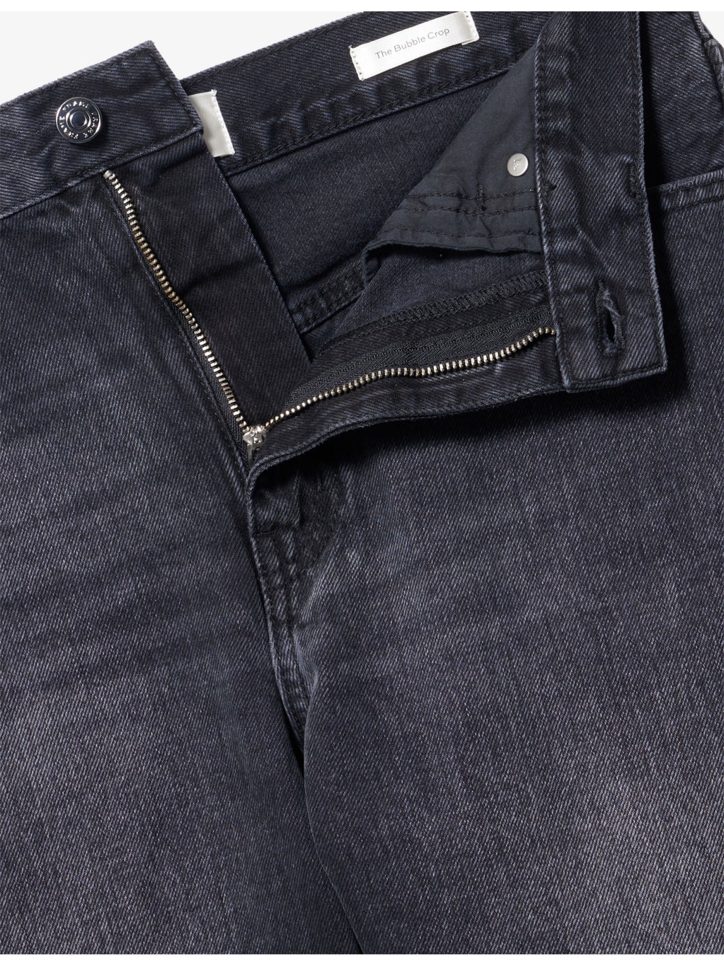 Bubble Barrel-Leg Cropped Denim Jeans - 6
