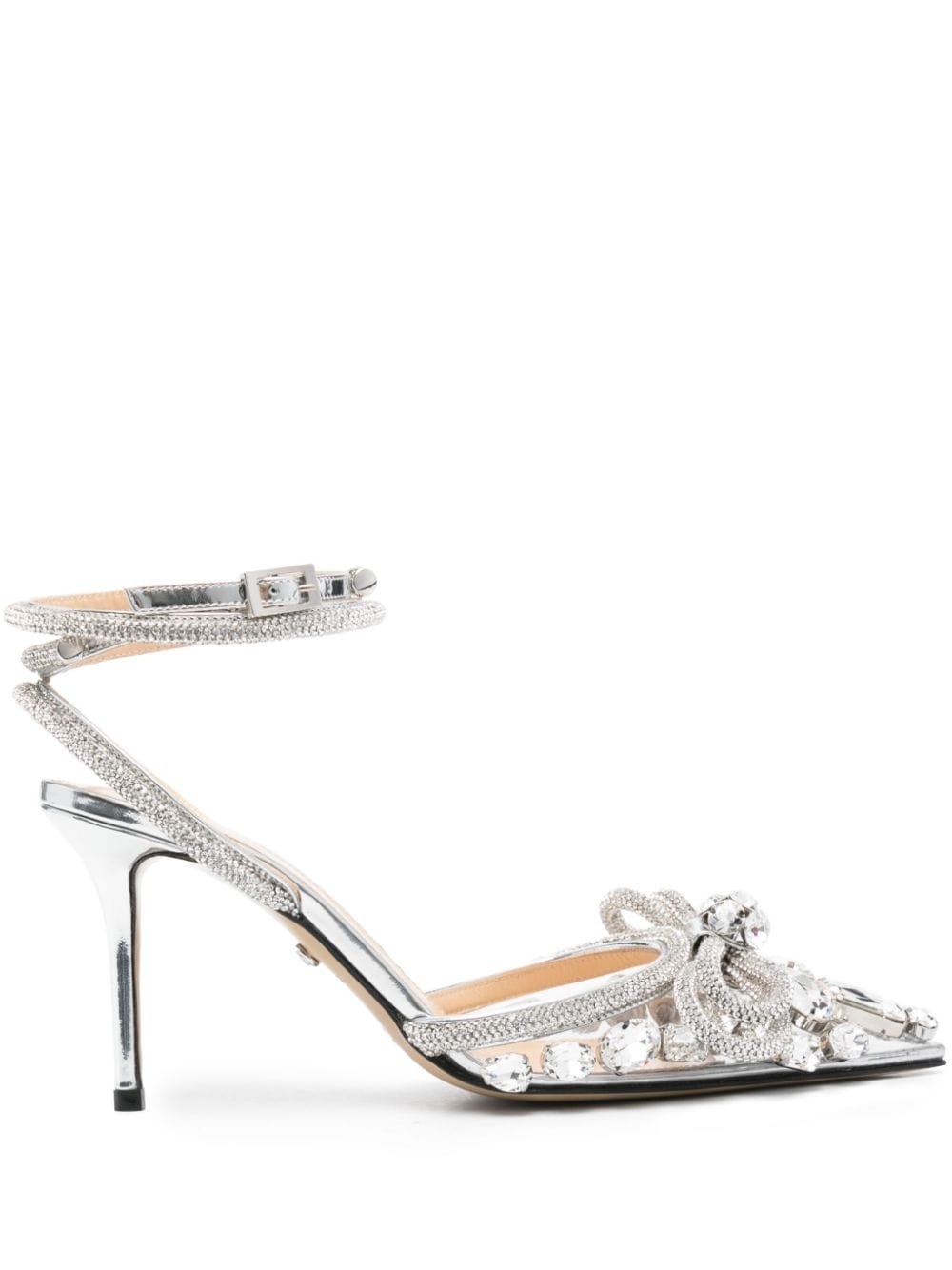 80mm crystal-embellished pumps - 1