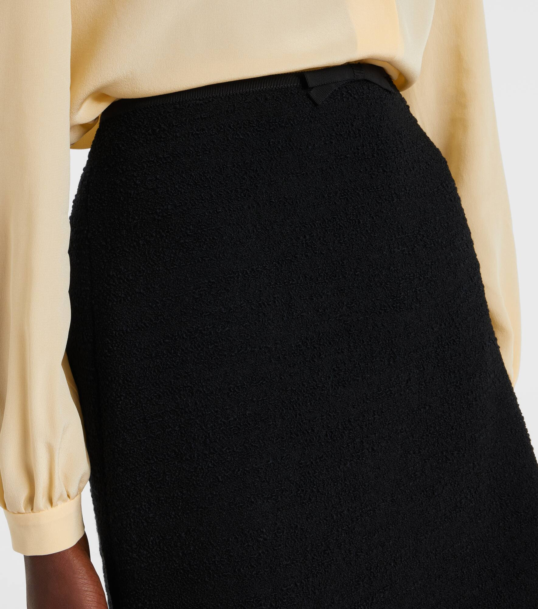 Ruffled wool-blend miniskirt - 4