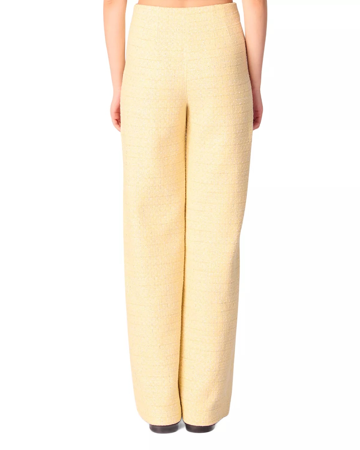 Metallic Tweed Straight Leg Trousers - 3