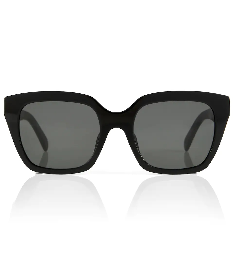 Square acetate sunglasses - 1