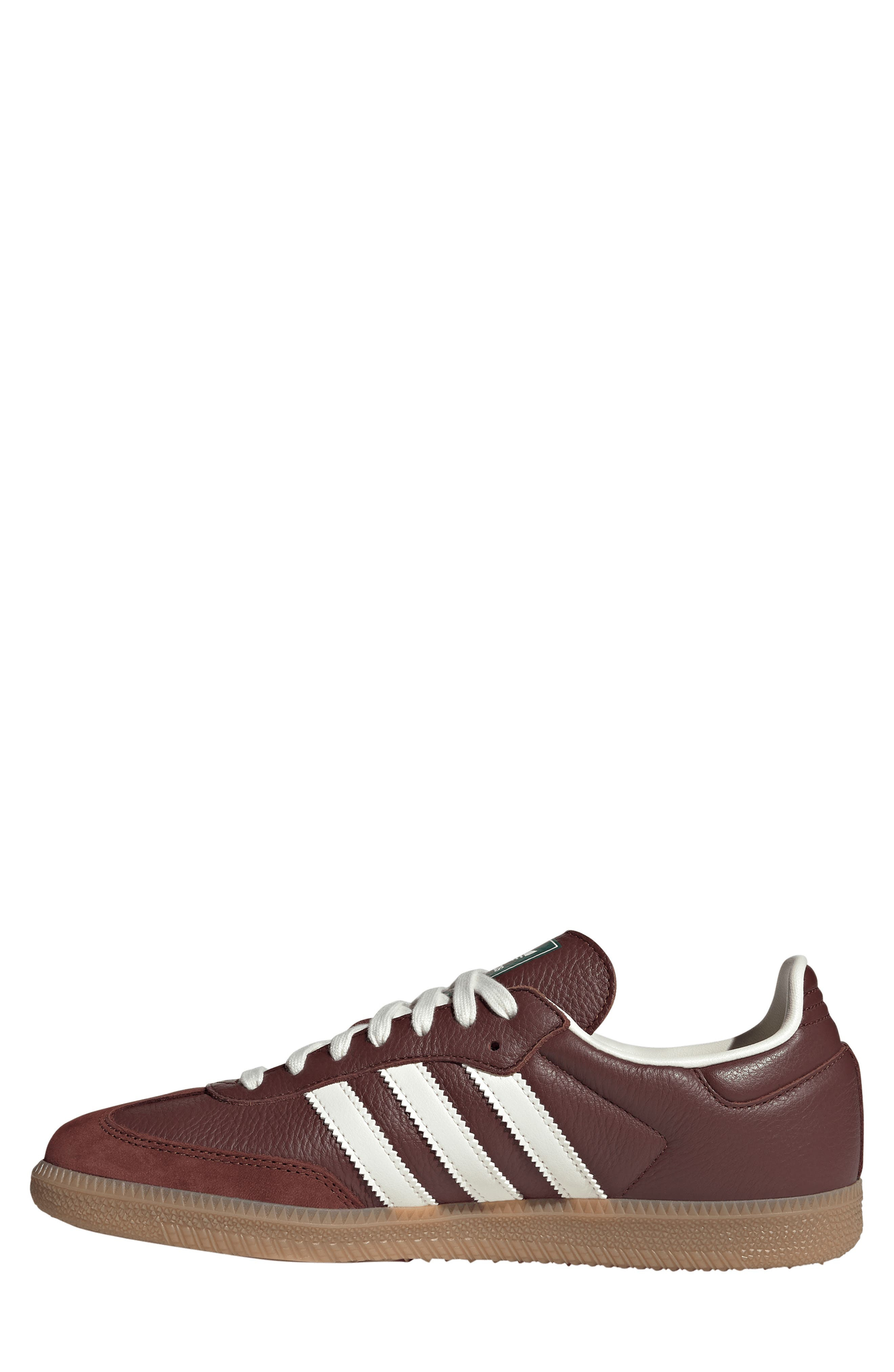 adidas Samba OG Sneaker in Fox Brown/Off White/Gum at Nordstrom - 6
