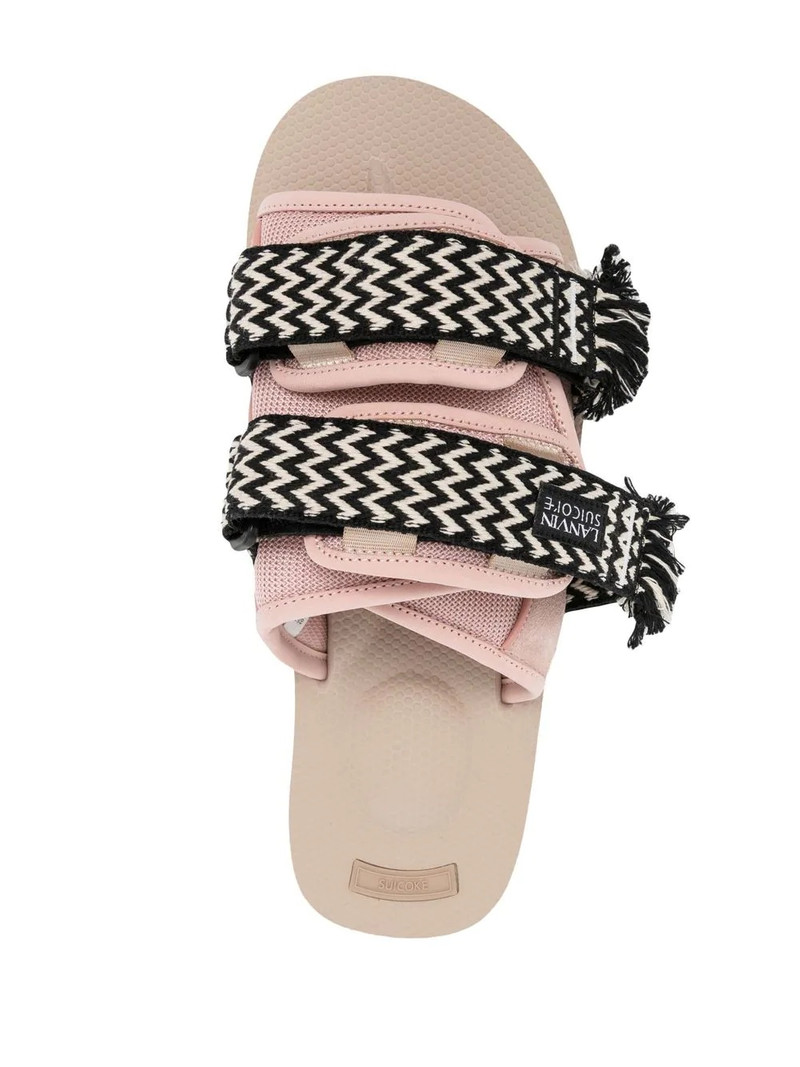 x Lanvin Curb woven-strap sandals 4