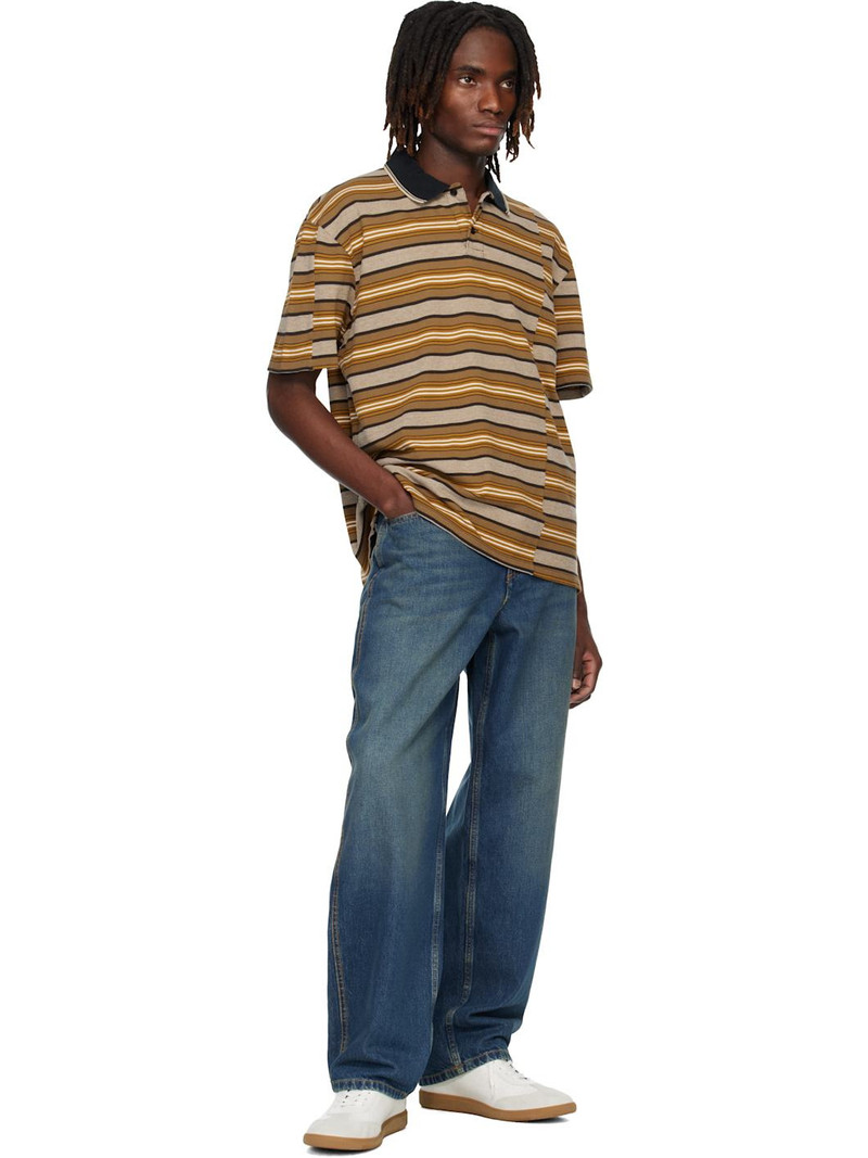 Isabel Marant Orange & Brown Safko Polo outlook