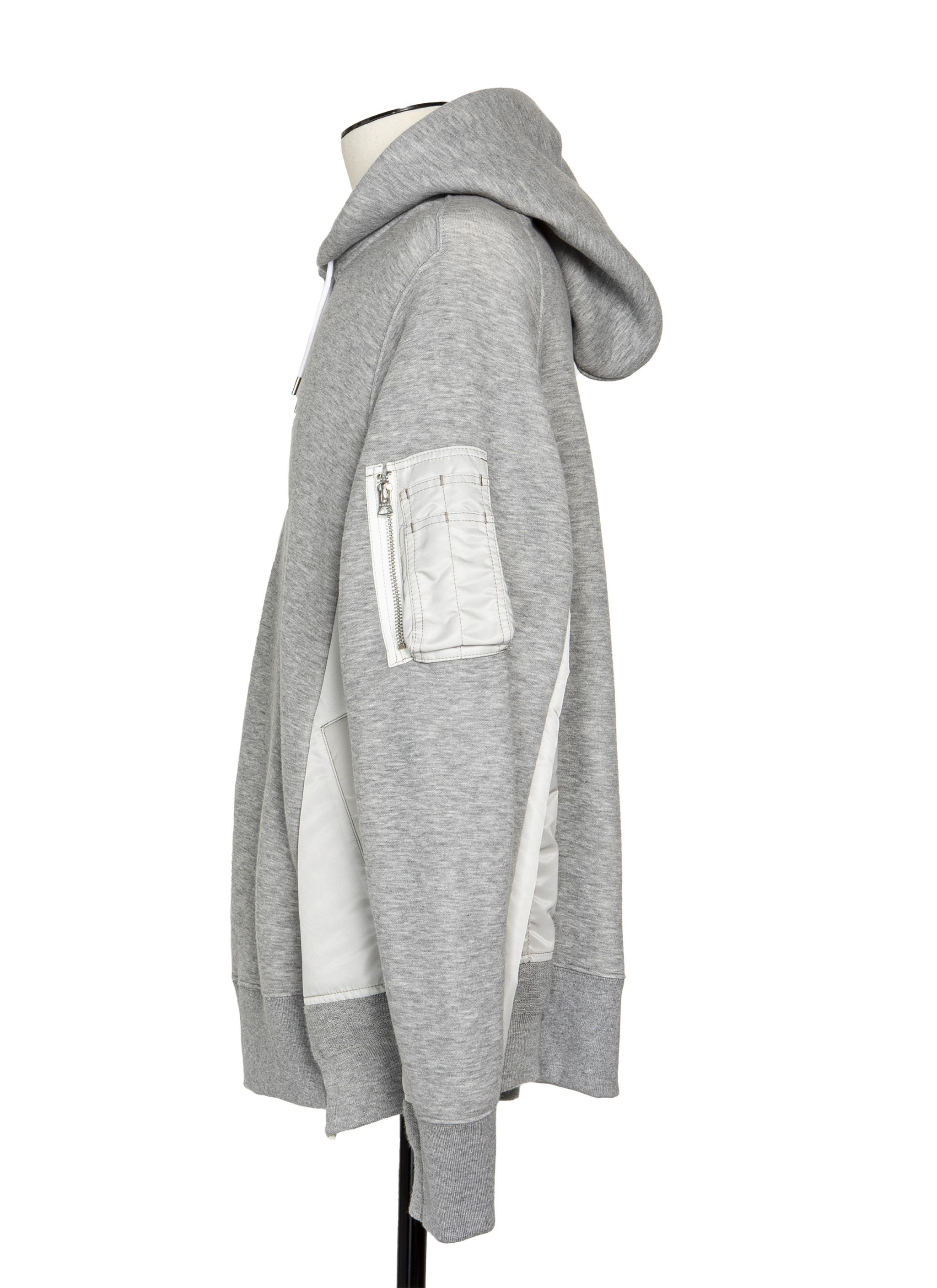 Sponge Sweat x Nylon Twill Hoodie - 2