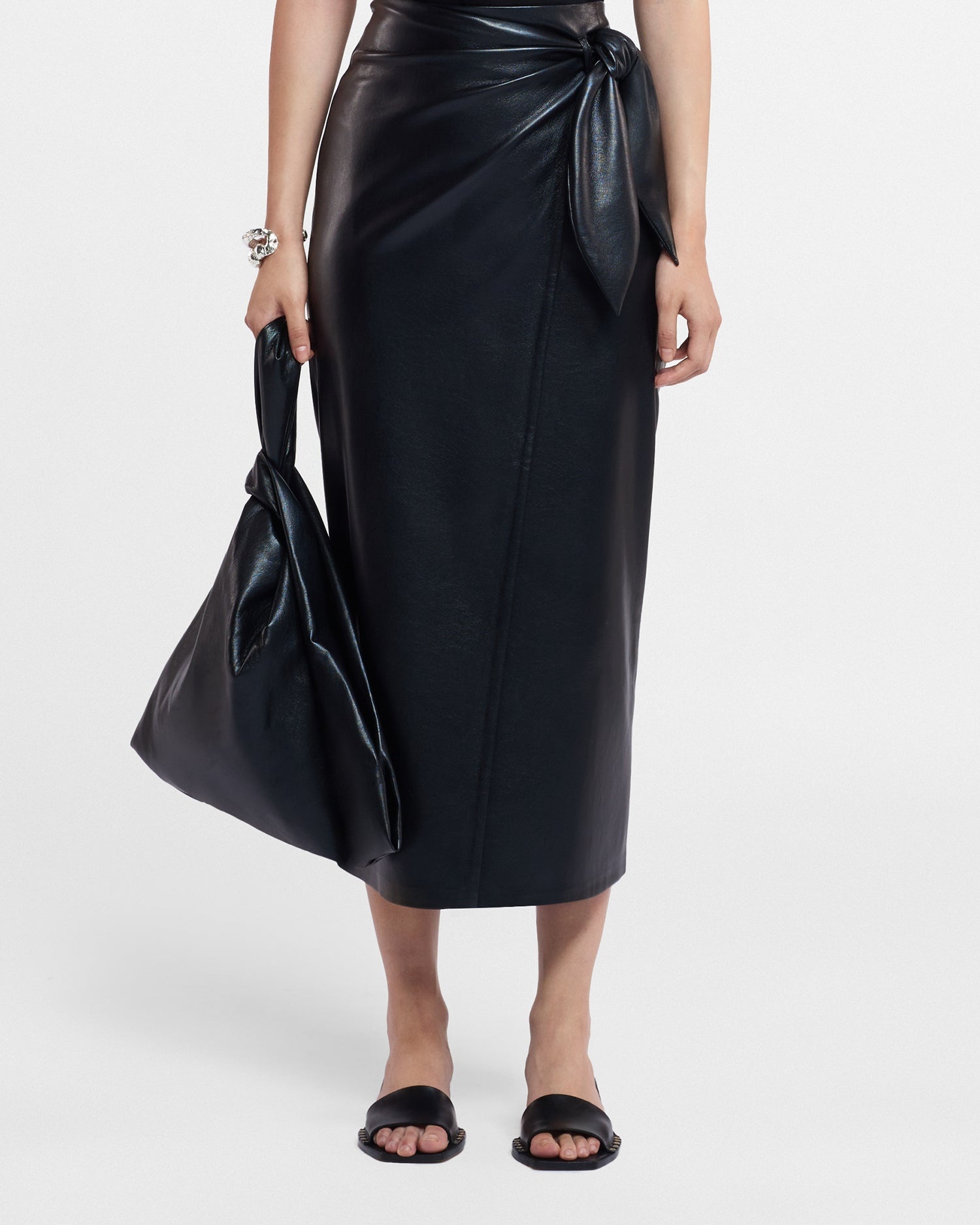 Okobor™ Alt-Leather Sarong Skirt - 3