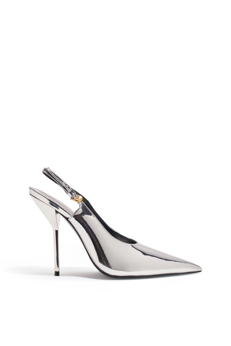 Altuzarra LARROUDÉ X ALTUZARRA PUMP IN SILVER SPECCHIO outlook