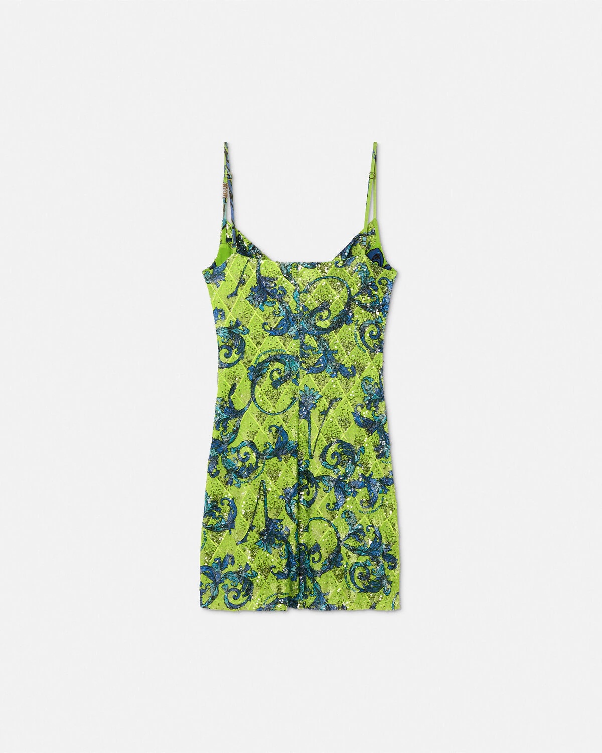 Embellished Outline Barocco Slip Mini Dress - 3