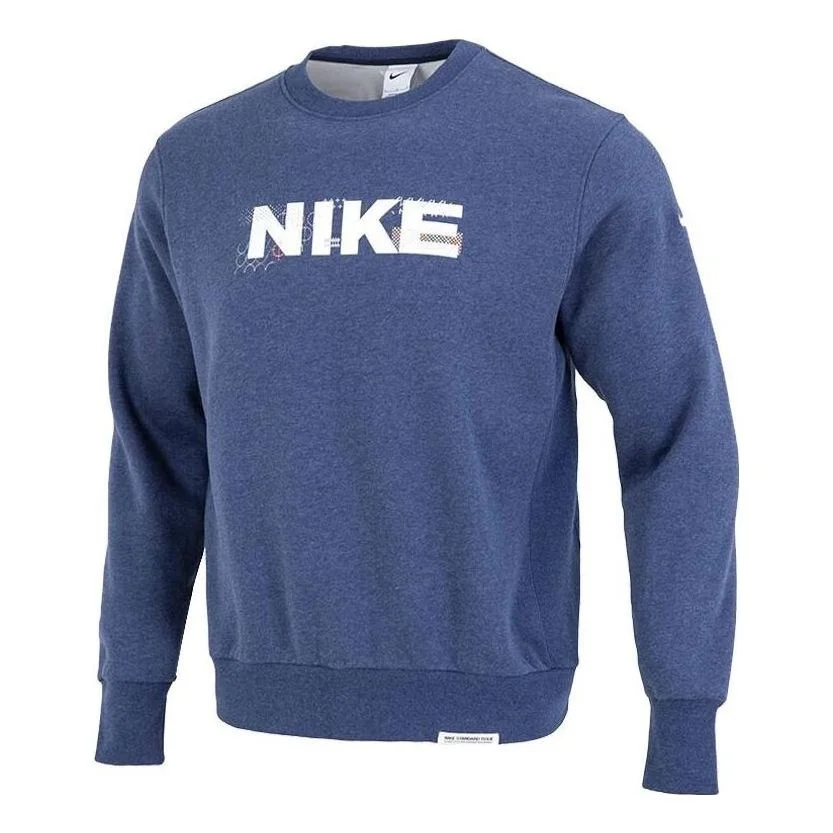 Nike front logo sweatshirt 'Blue' FB1831-410 - 1