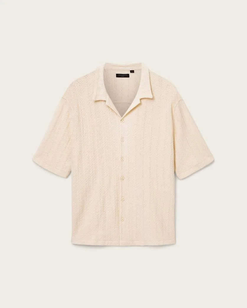 TRACE OVERSIZED TEXTURED SHIRT - 1