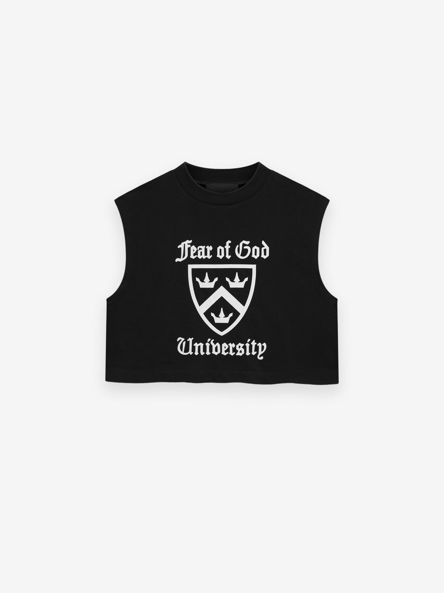 Women's Tri-Blend Cropped Muscle Tee - 1