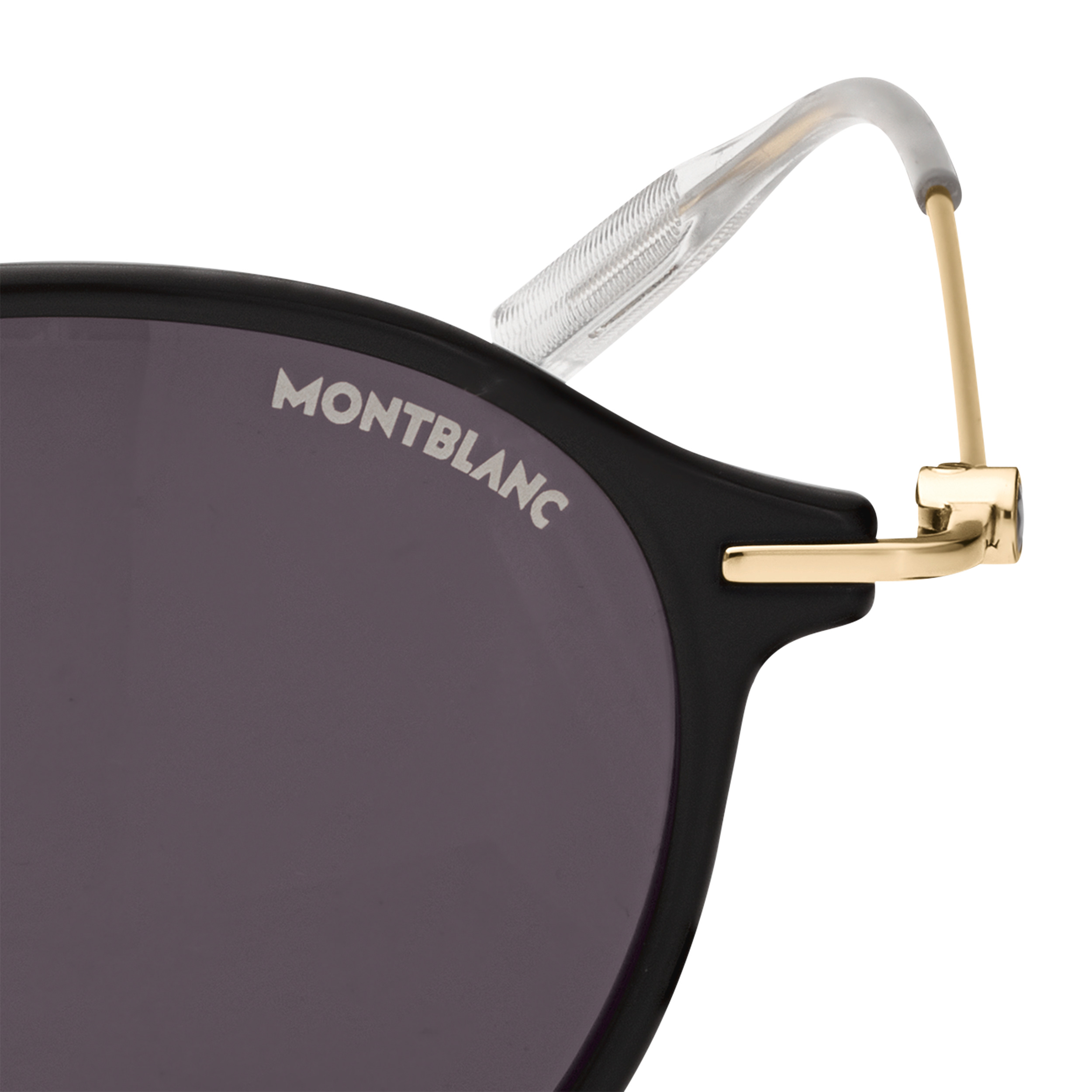 Round Sunglasses with Black Injected Frame - 3