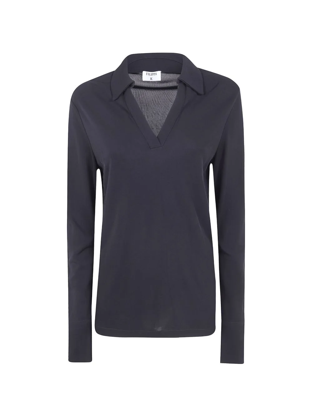 V-neck long-sleeve t-shirt - 1