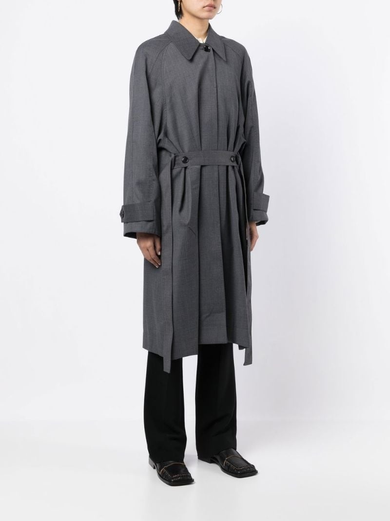 single-breasted tailored coat - 5