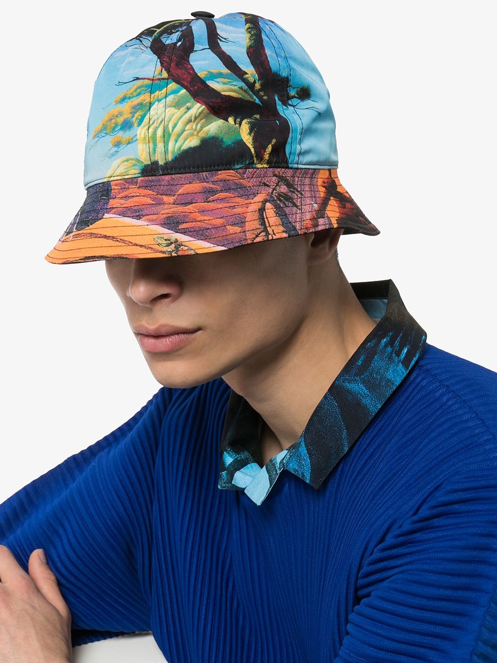 Floating Island print bucket hat - 2