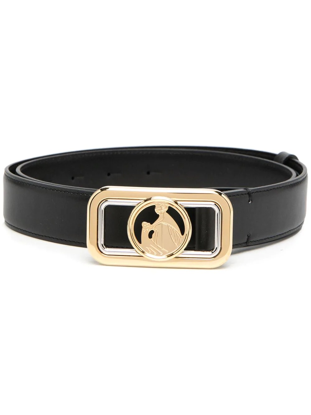 logo motif buckle belt - 1