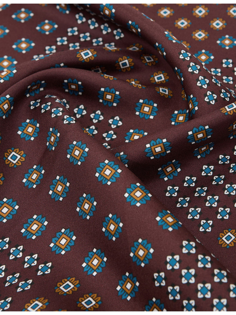 REISS Nina Graphic-Print Silk Neck Tie outlook