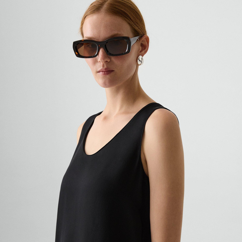 Straight Shell Top in Silk Georgette 5