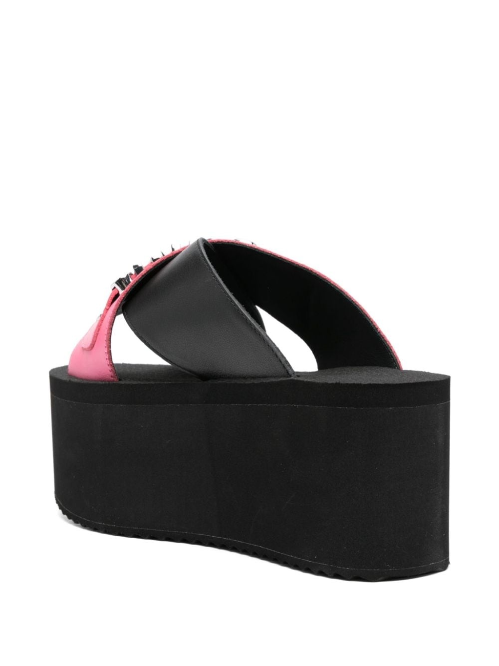 80mm logo-lettering wedge sandals - 3