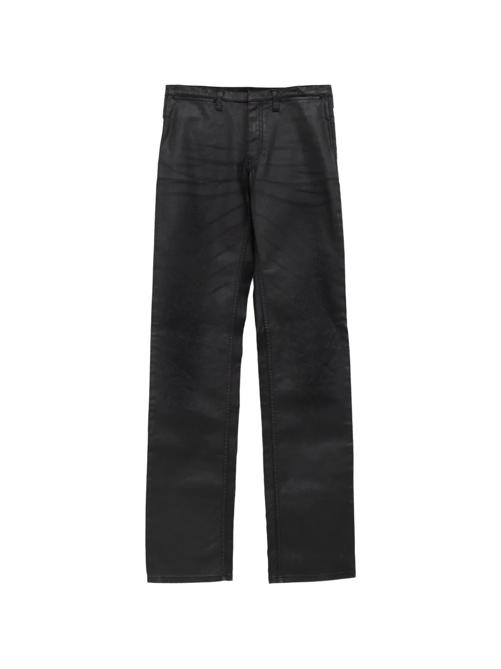 coated straight-leg jeans - 1