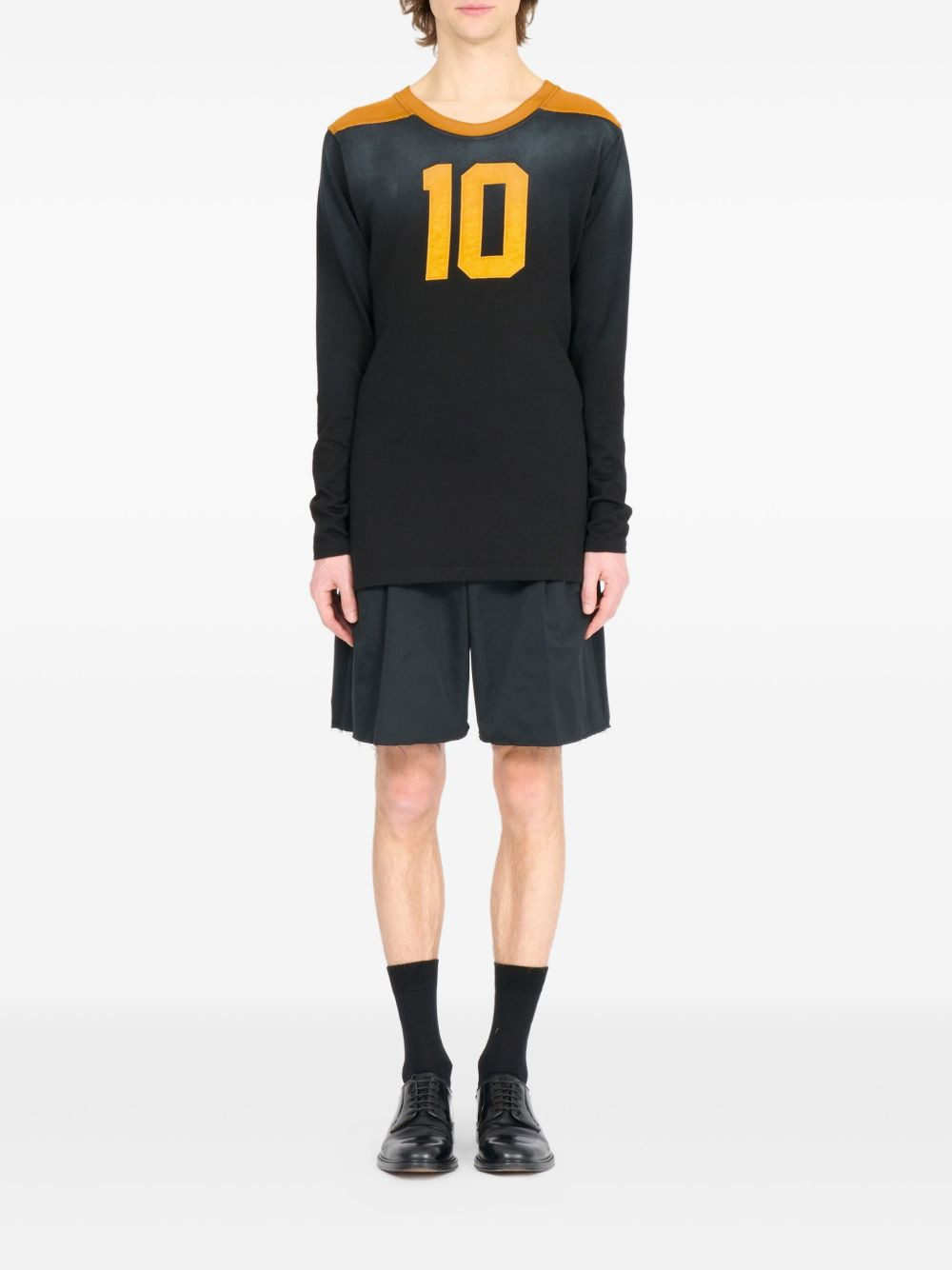 panelled long-sleeve T-shirt - 2