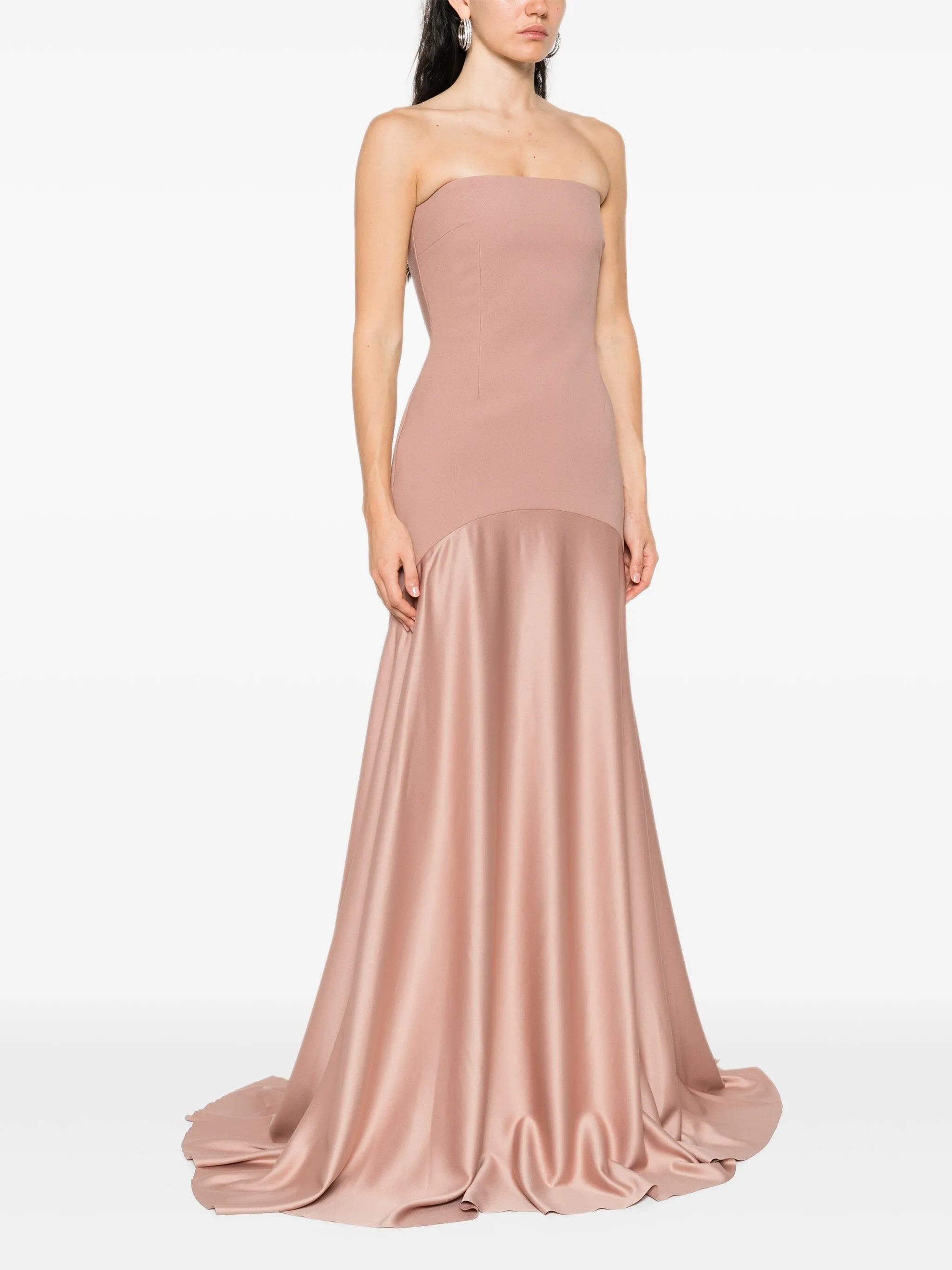 Solace London The Alessandra Strapless Gown - 3