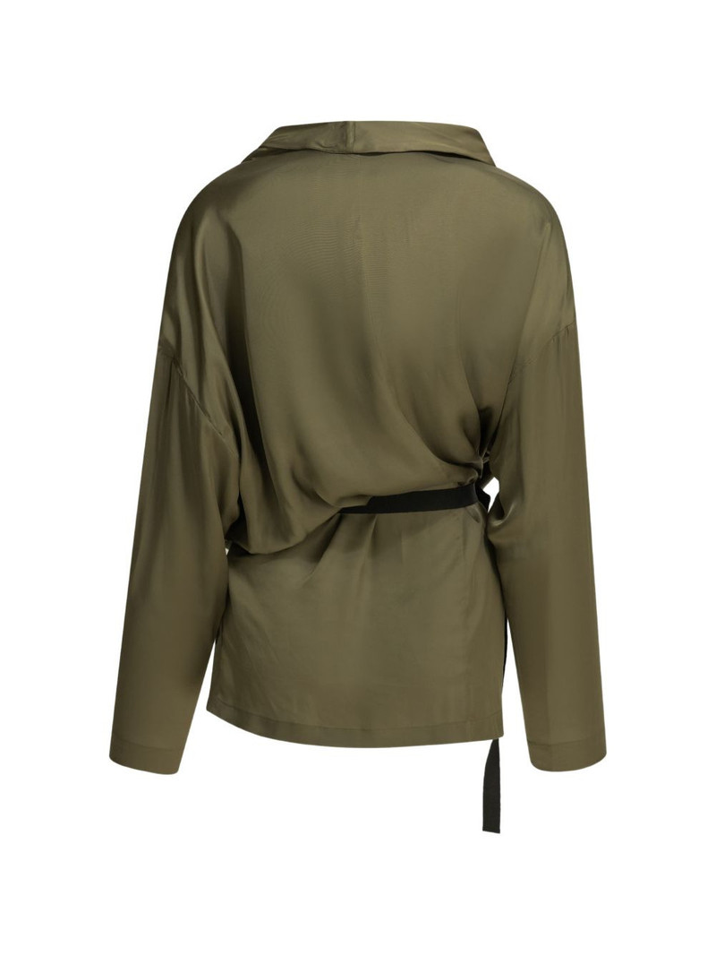 SA SU PHI draped belted wrap jacket outlook