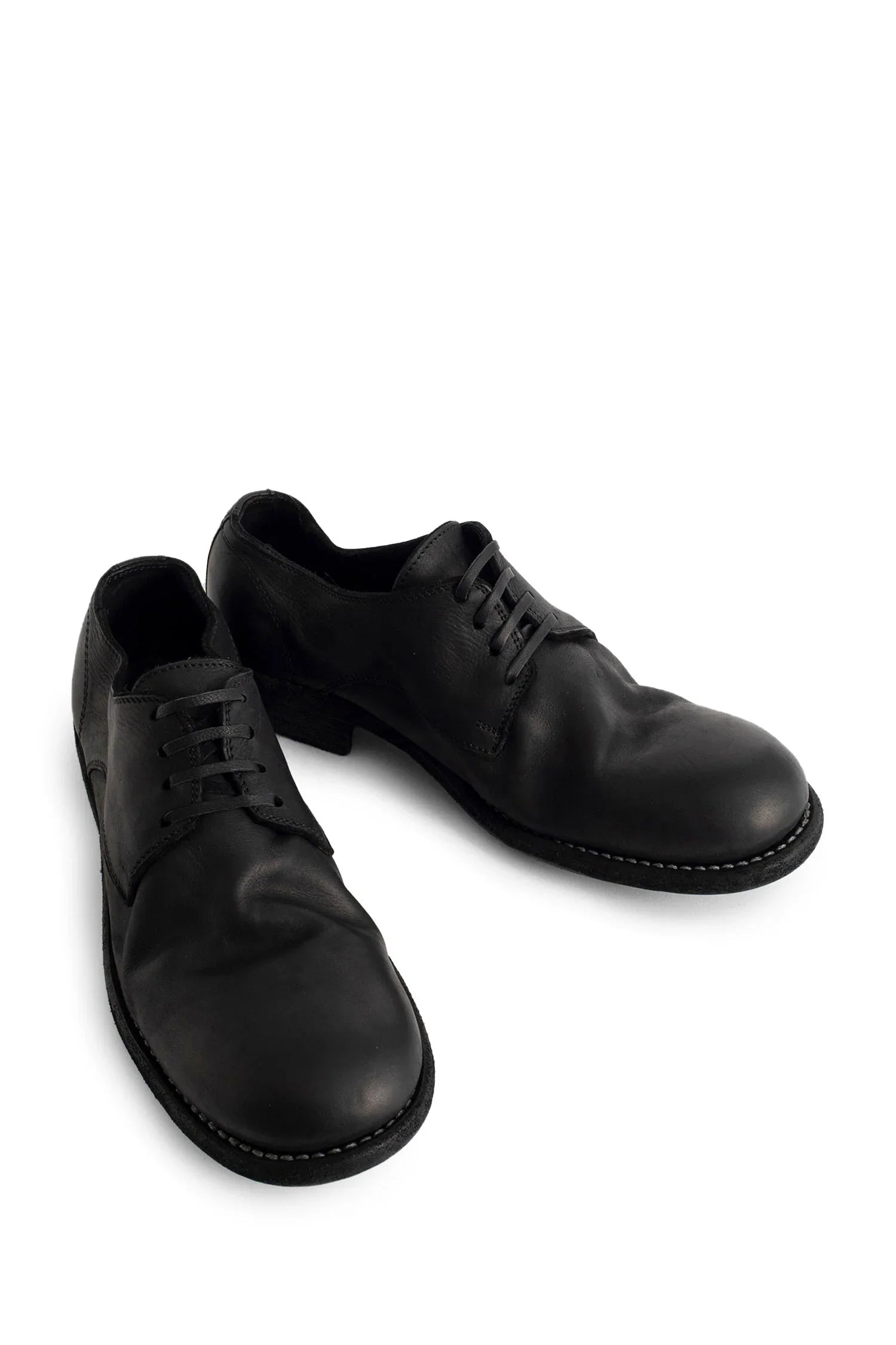 GUIDI WOMAN BLACK LACE-UPS - 6