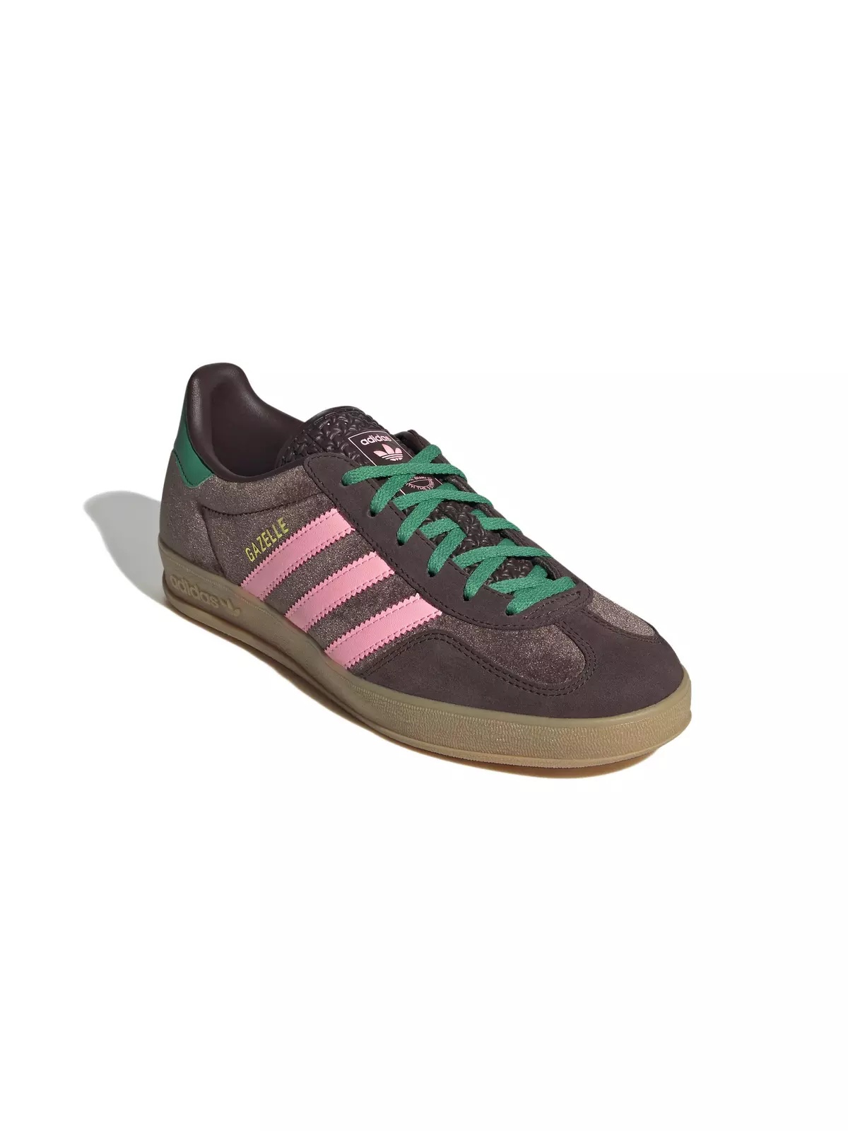 Originals Gazelle "Dark Brown/Glow Pink/Court Green" Women's Shoe - 3