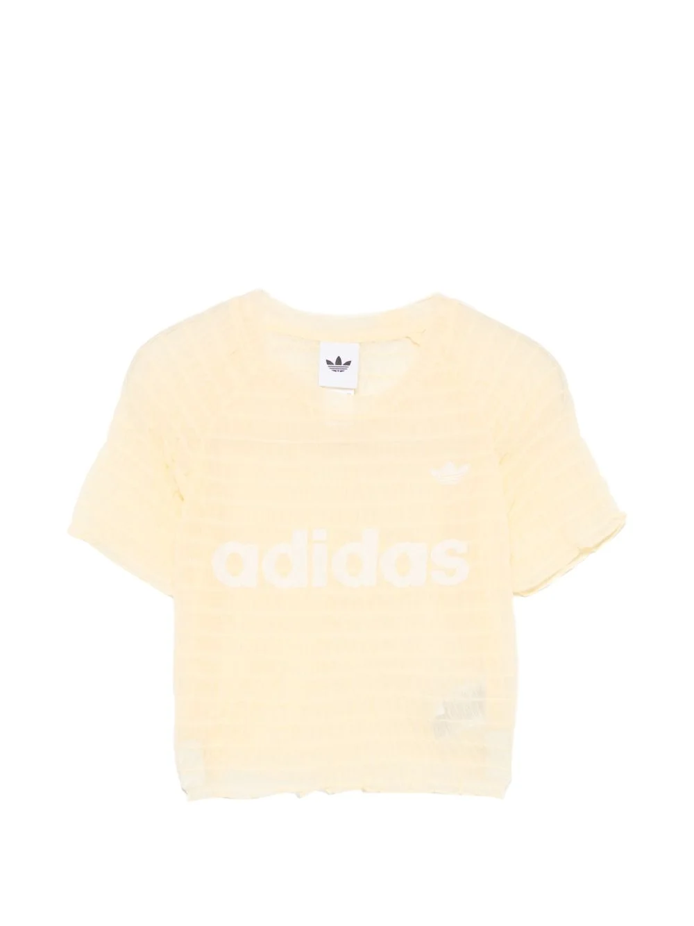 logo-print ruched T-shirt - 1