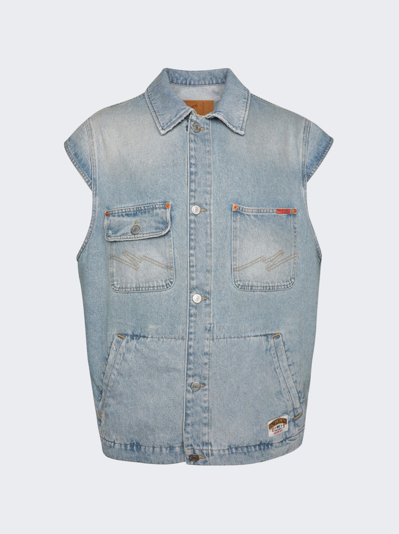 Gilet Vest Bleached Wash - 1