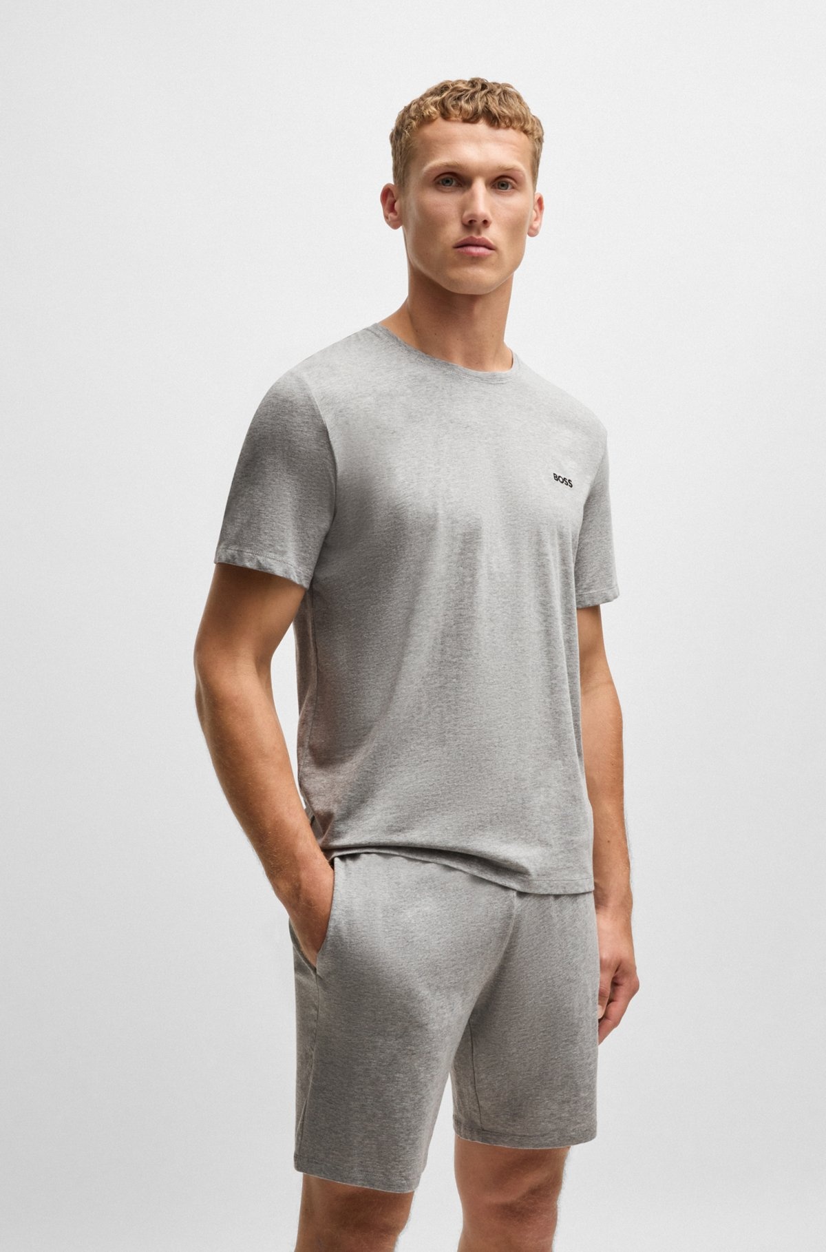 STRETCH-COTTON REGULAR-FIT T-SHIRT WITH LOGO DETAIL - 2