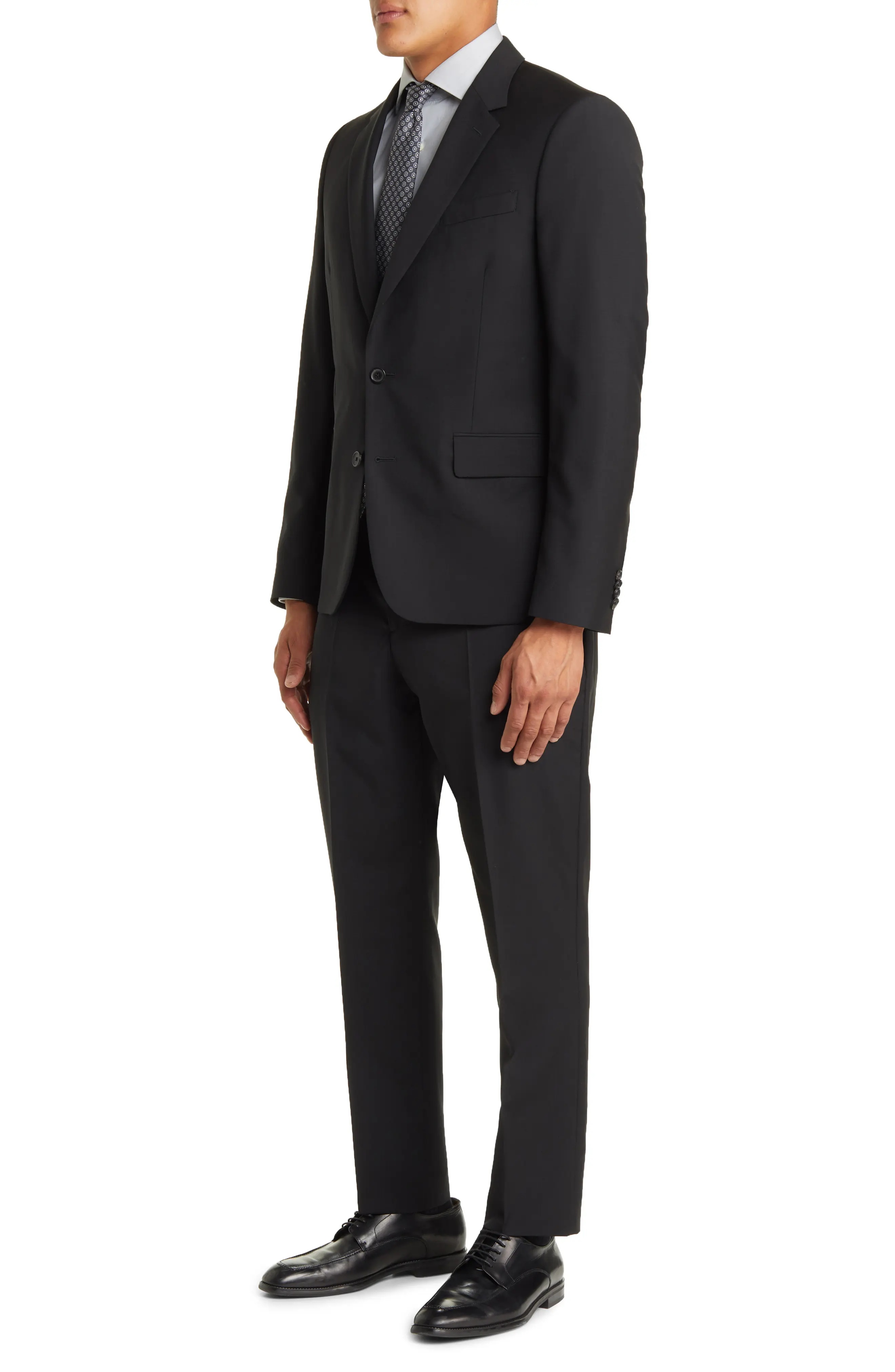 Tailored Fit Wool & Mohair Suit - 3
