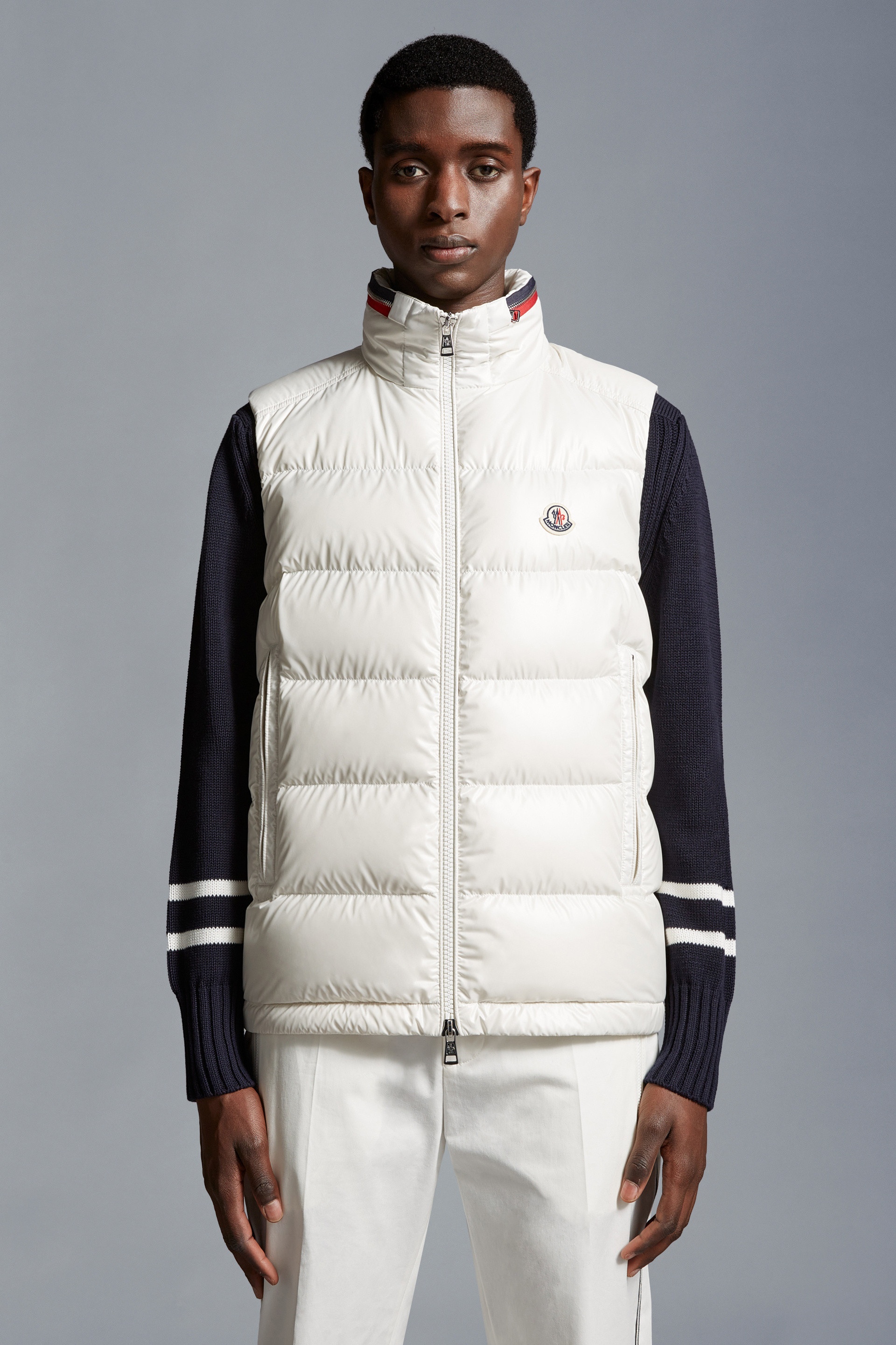 Chaleco Moncler Ouse De Plumas Para Hombre Blanco, Chile