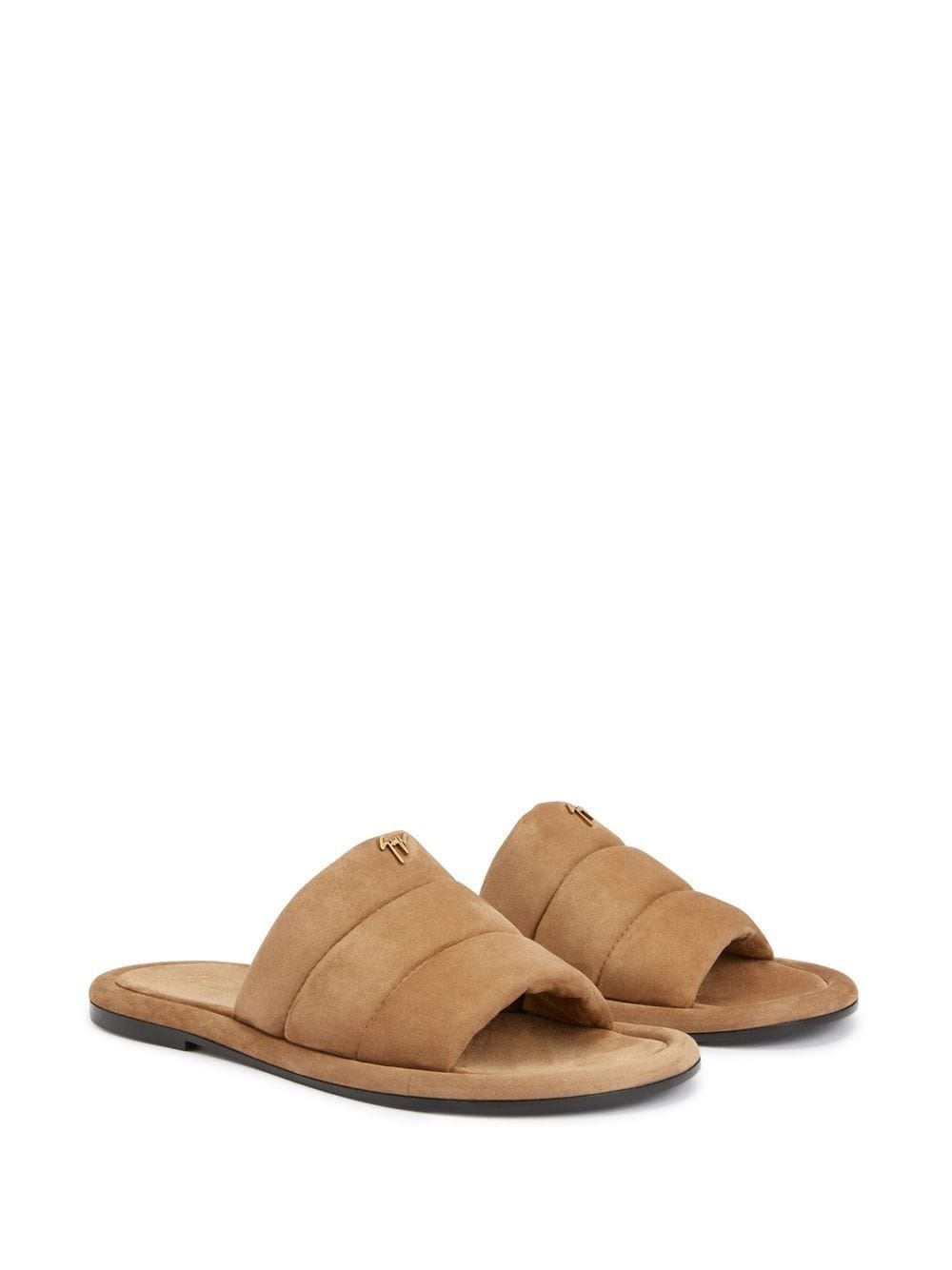Harmande quilted suede slides - 2