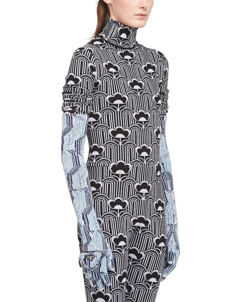 Superfine wool jacquard gloves 3