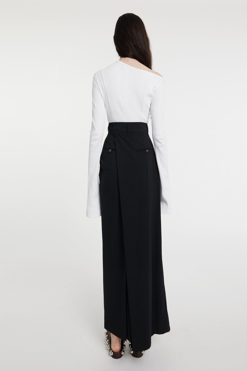 DECONSTRUCTED TROUSERS SKIRT BLACK 3