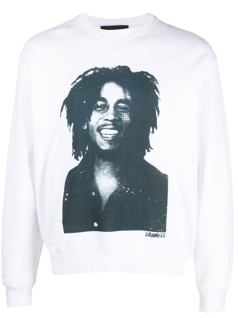 Bob Marley print sweatshirt - 1