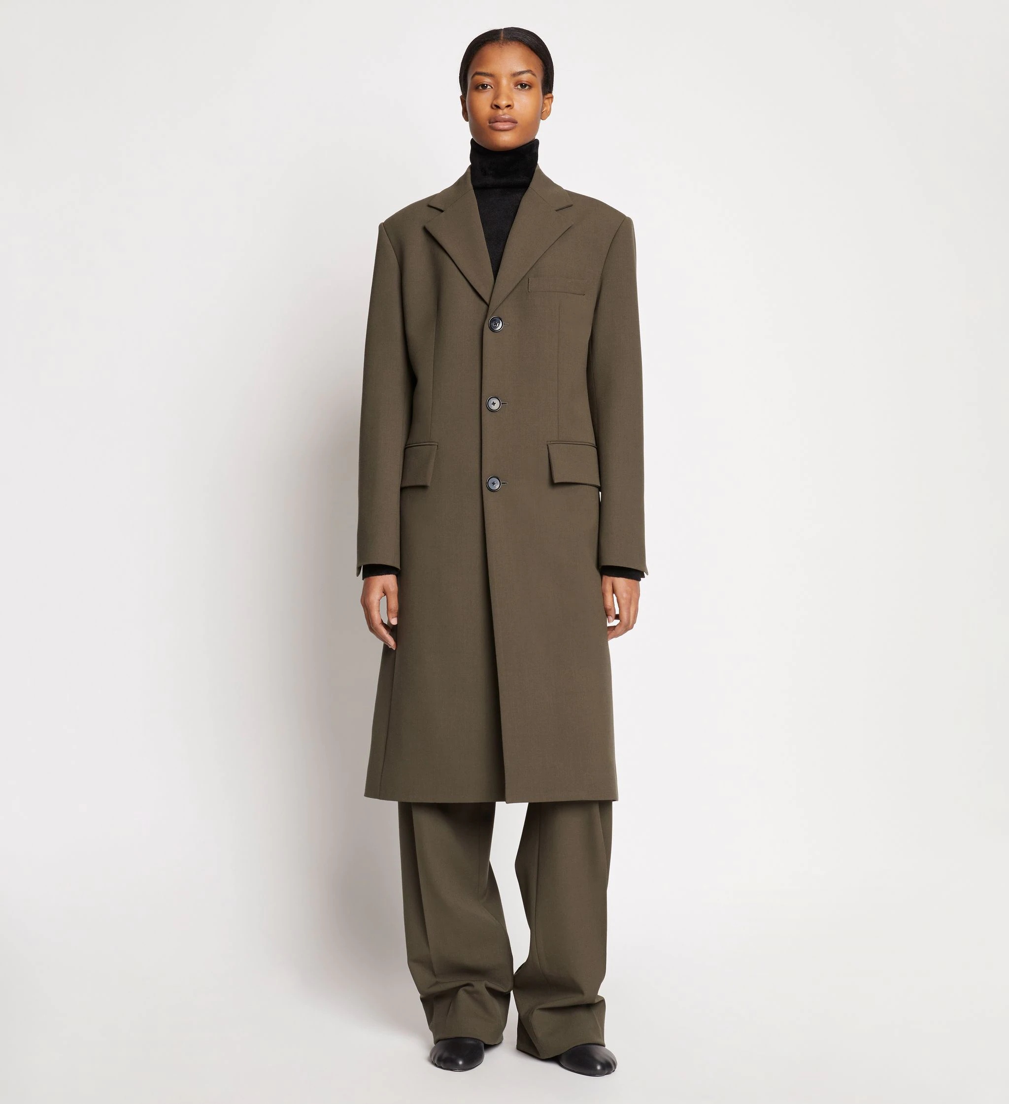 Lightweight Wool Coat - 2