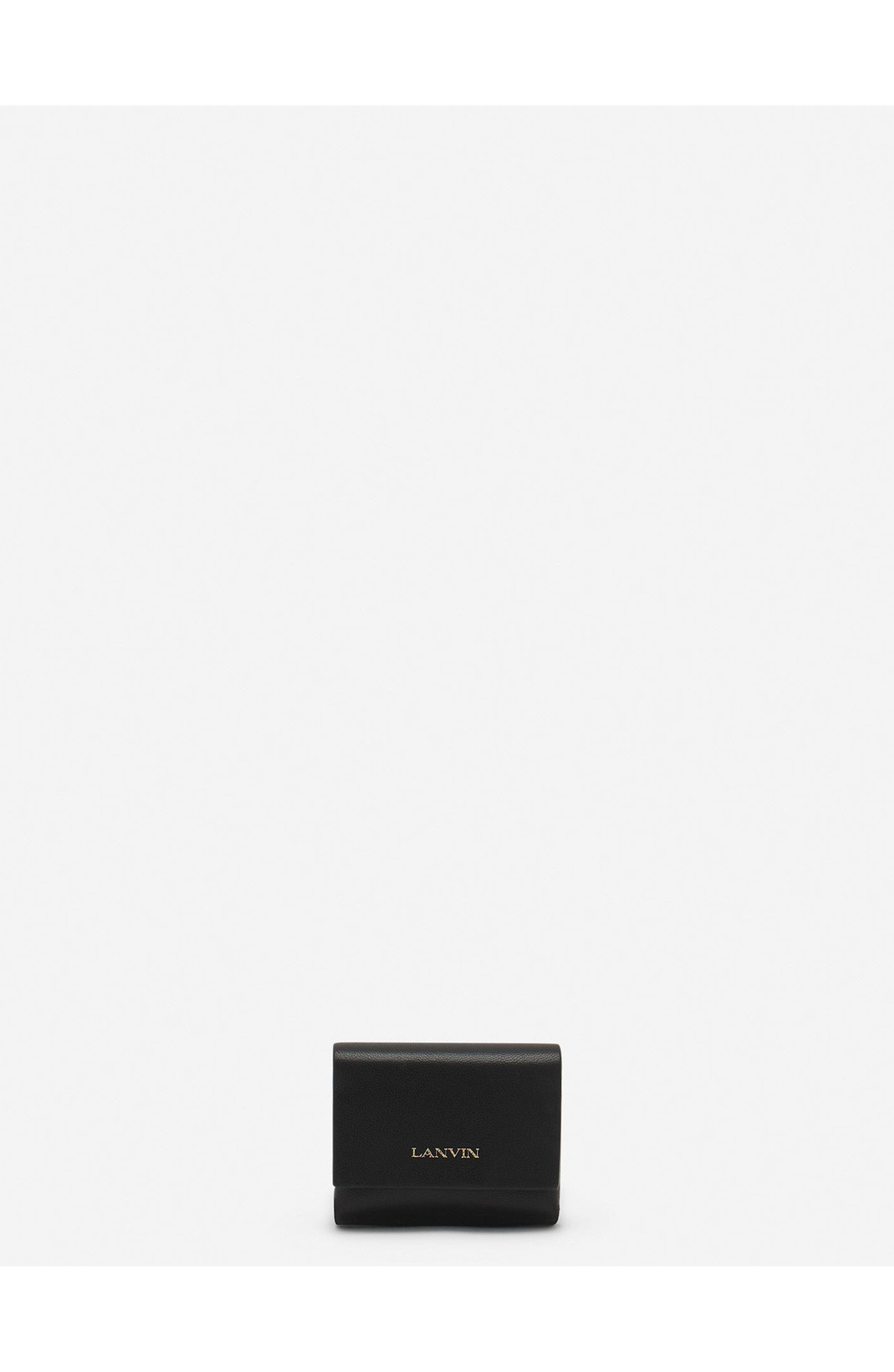 Lanvin Signature Leather Case For Airpods Pro in Black at Nordstrom - 1