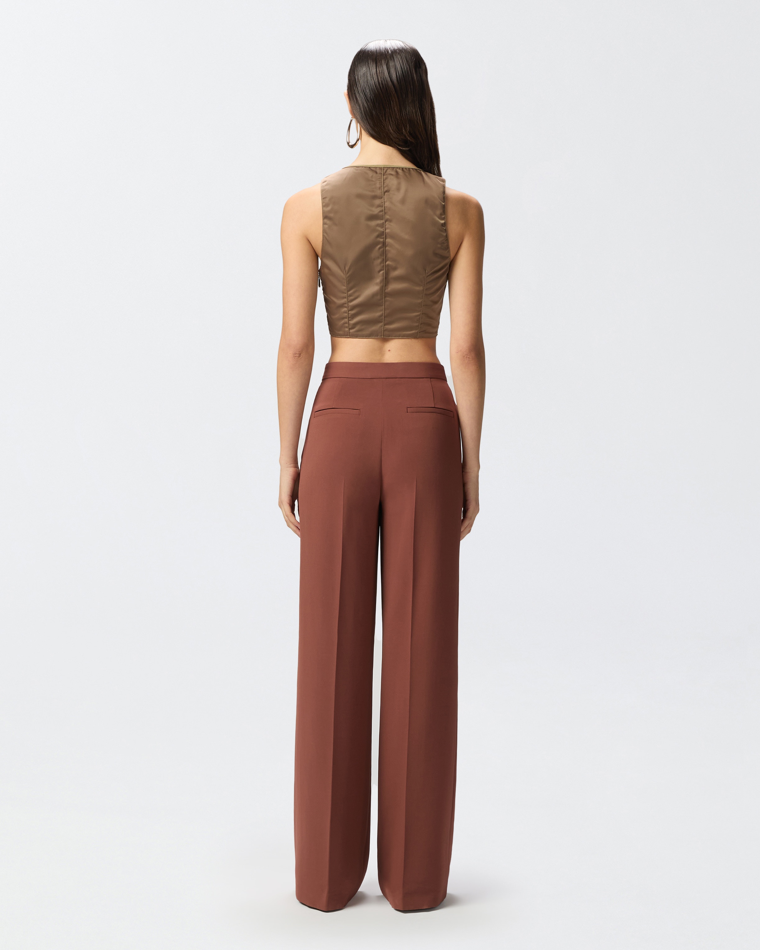 SPECIAL-OCCASION WIDE-LEG CADY TROUSERS - 4