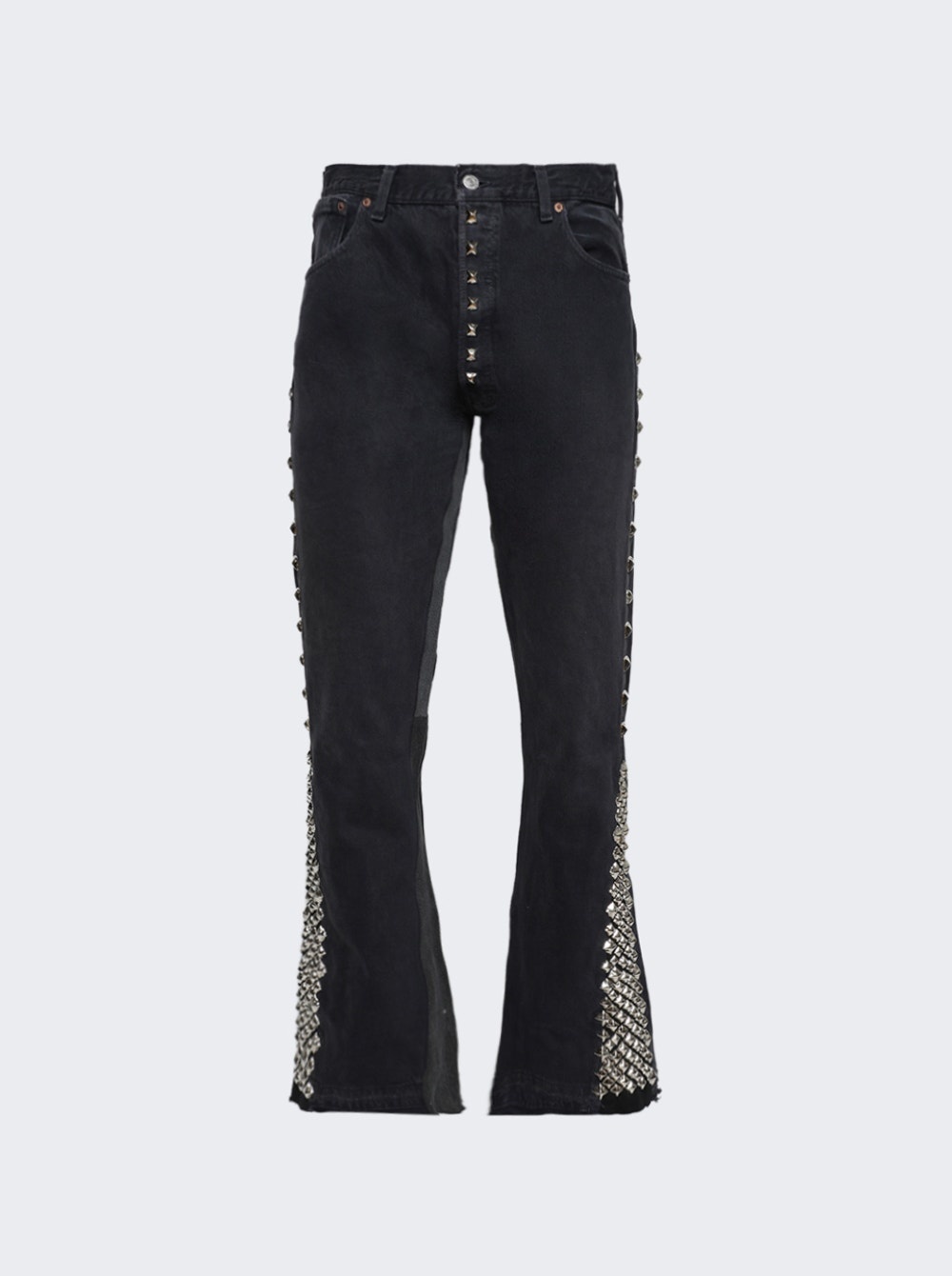 Studded LA Flare Jean Black - 1