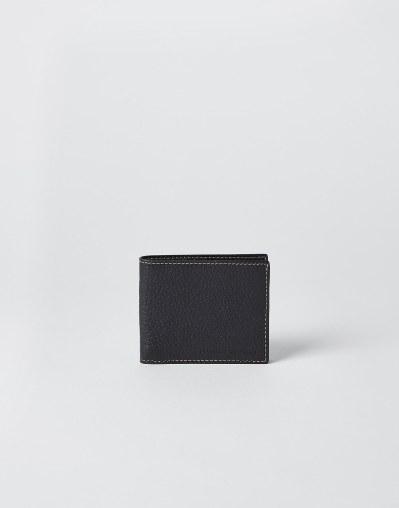 Grained calfskin wallet - 1