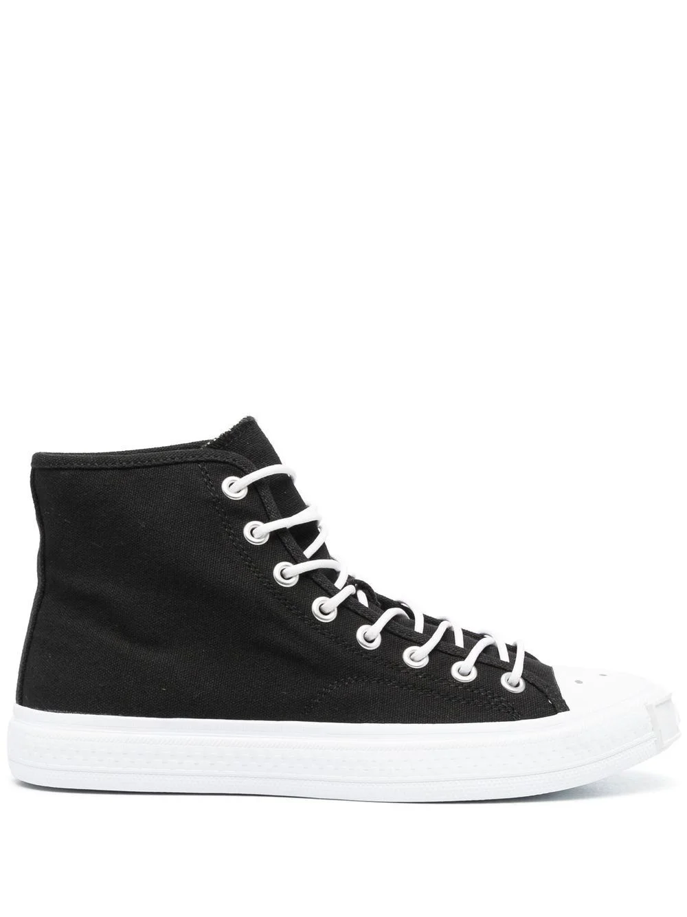 contrasting toe-cap high-top sneakers - 1