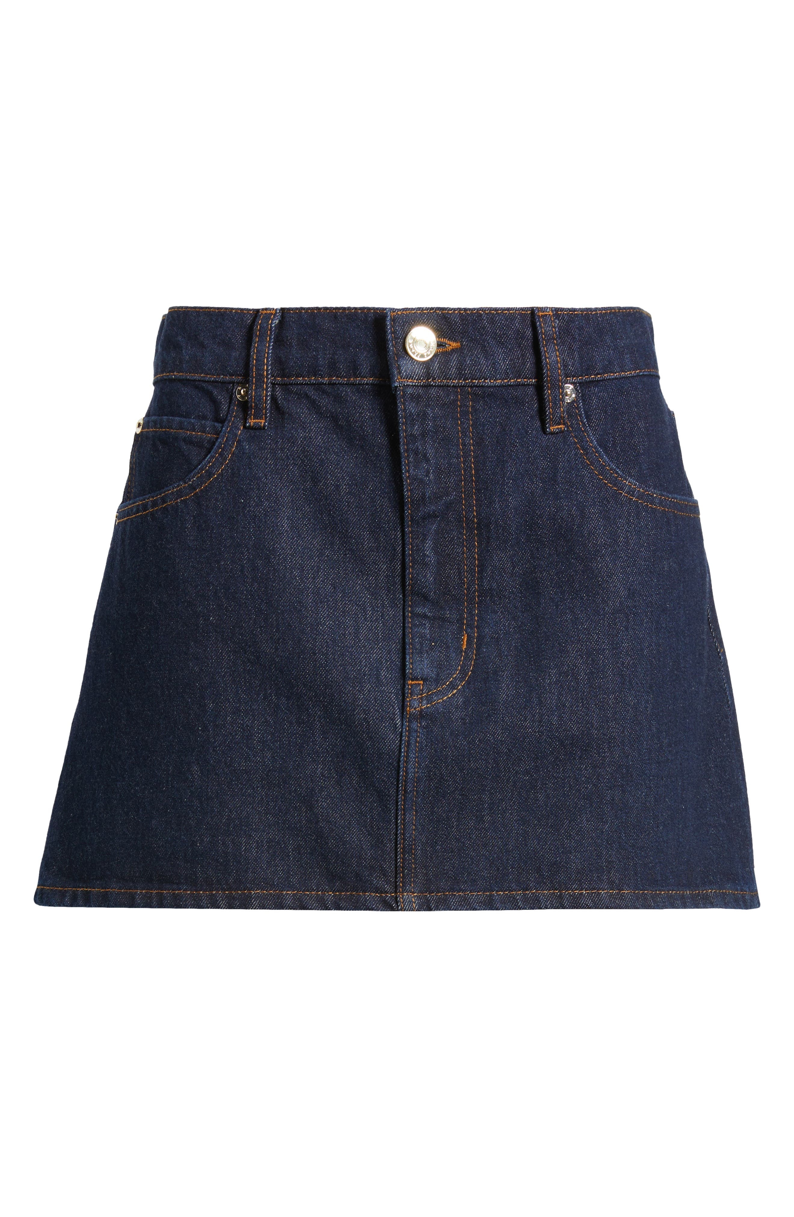 FRAME The Denim Miniskirt in Rinse at Nordstrom - 5