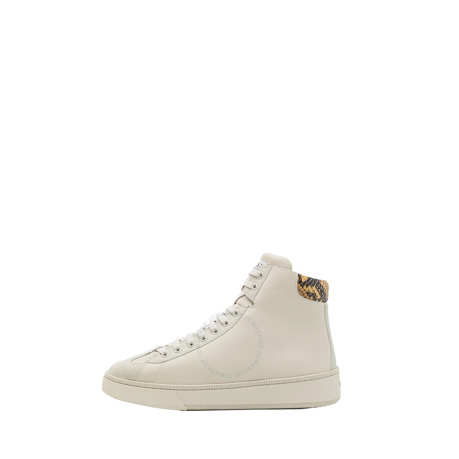 Bally - Bally Dusty White Randy Mid High-Top Sneakers - 1
