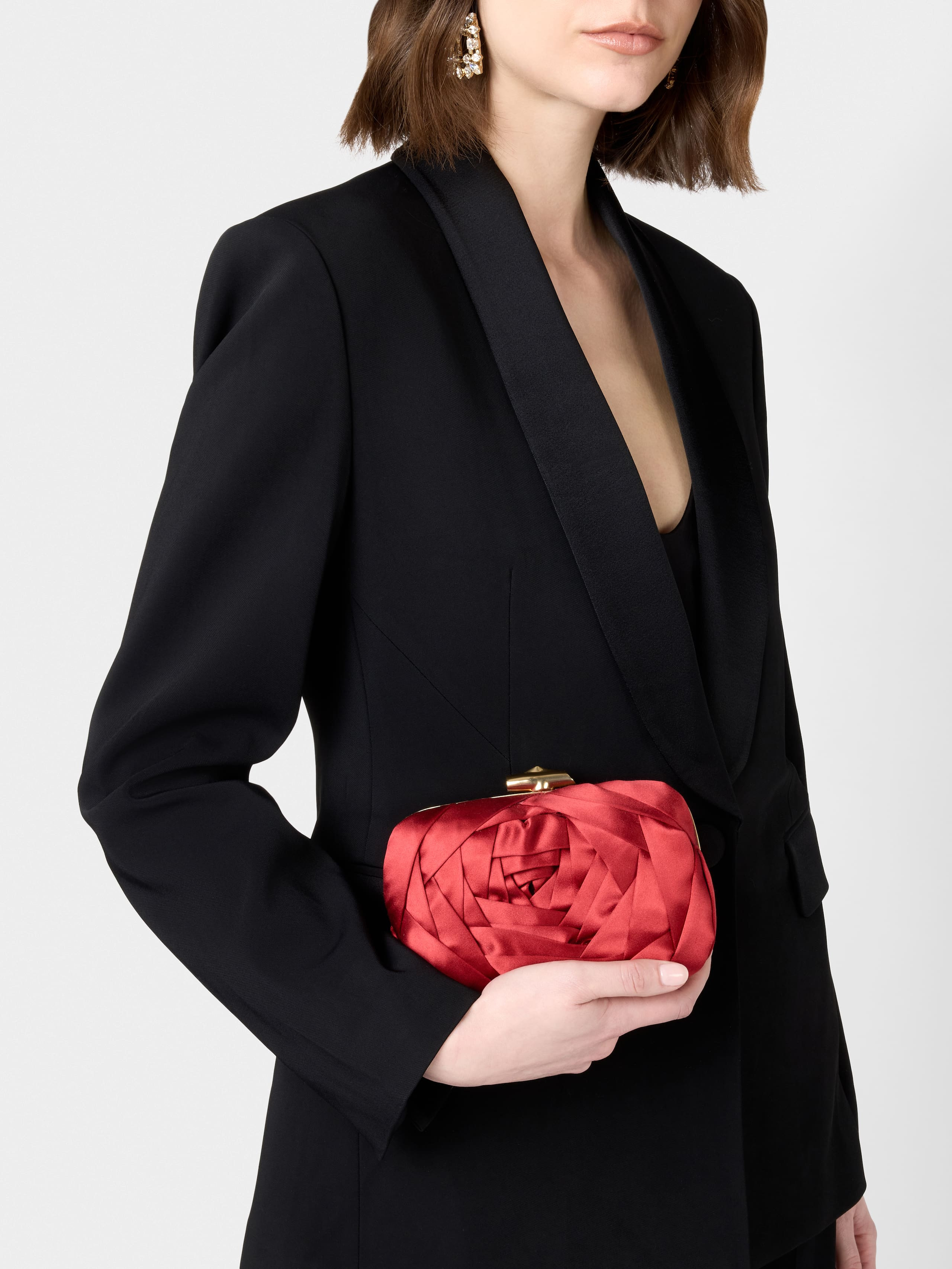 Rose Vivier Clutch in satin - 10