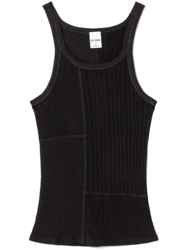 panelled cotton tank top 1